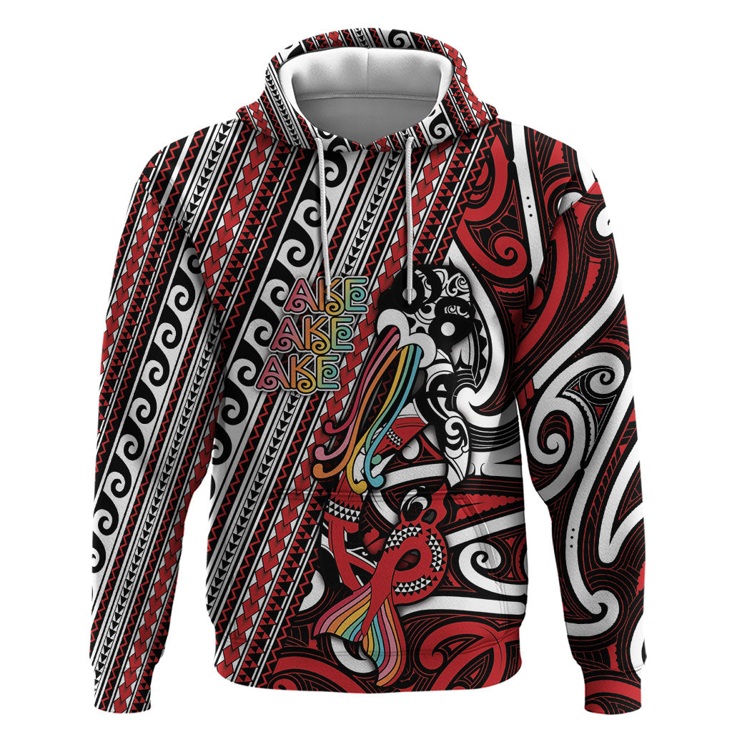 Personalised Maori Language Week Zip Hoodie Ake Ake Ake Tribal Patterns