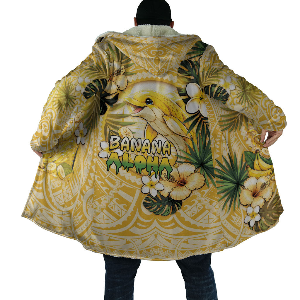 Hawaii Banana Dolphin Cloak Cute Cosplay Naiʻa Fish Tribal Patterns DT05 - Polynesian Pride