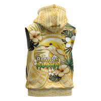 Hawaii Banana Dolphin Sleeveless Hoodie Cute Cosplay Naiʻa Fish Tribal Patterns DT05 - Polynesian Pride