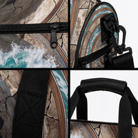 3D Illusion Surfing Skeleton Halloween Duffle Bag Surfboard Bones Ocean Wave Stone Well DT05 - Polynesian Pride