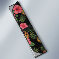 Tropical Calavera Hawaiian Auto Sun Shade Sugar Skull Pineapple Hibiscus Floral DT05 - Polynesian Pride