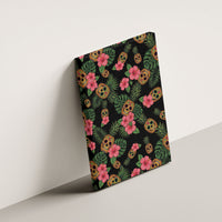 Tropical Calavera Hawaiian Canvas Wall Art Sugar Skull Pineapple Hibiscus Floral DT05 - Polynesian Pride