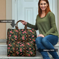 Tropical Calavera Hawaiian Travel Bag Sugar Skull Pineapple Hibiscus Floral DT05 - Polynesian Pride