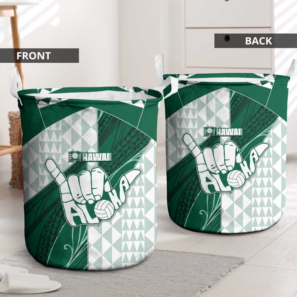 Hawaii Volleyball Laundry Basket Shaka Aloha Hand