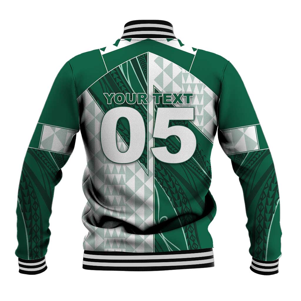 Custom Hawaii Volleyball Baseball Jacket Shaka Aloha Hand