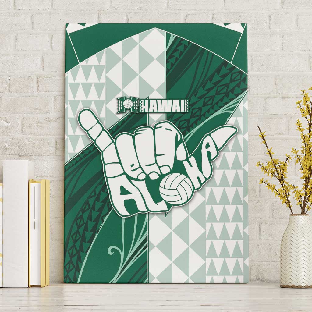 Hawaii Volleyball Canvas Wall Art Shaka Aloha Hand