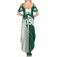 Custom Hawaii Volleyball Family Matching Summer Maxi Dress and Hawaiian Shirt Shaka Aloha Hand DT05 - Polynesian Pride