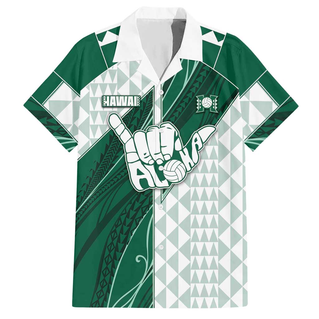 Custom Hawaii Volleyball Hawaiian Shirt Shaka Aloha Hand