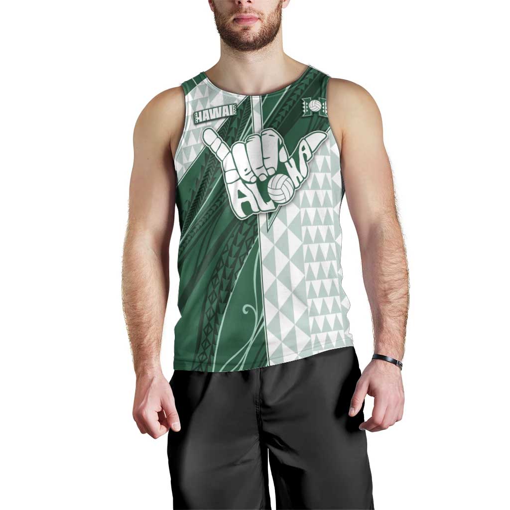Custom Hawaii Volleyball Men Tank Top Shaka Aloha Hand