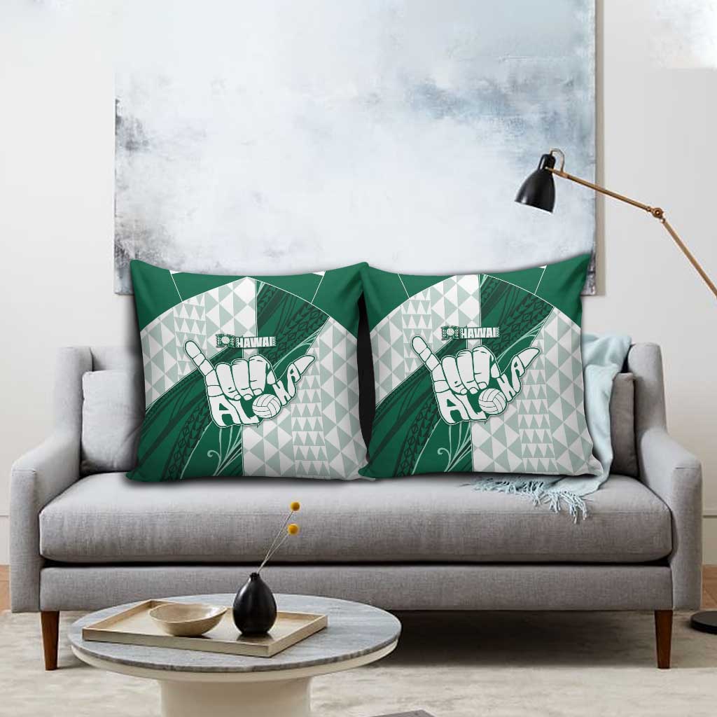 Hawaii Volleyball Pillow Cover Shaka Aloha Hand