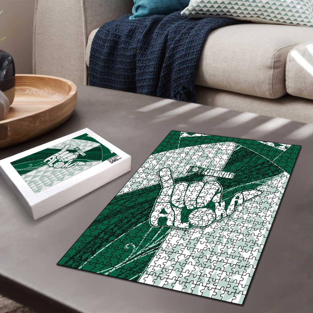 Hawaii Volleyball Puzzle Shaka Aloha Hand