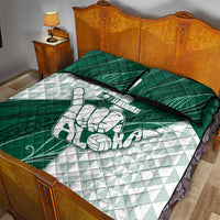 Hawaii Volleyball Quilt Bed Set Shaka Aloha Hand