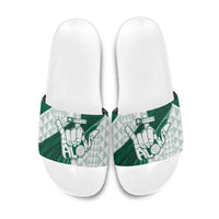 Hawaii Volleyball Slide Sandals Shaka Aloha Hand