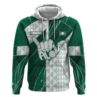 Custom Hawaii Volleyball Zip Hoodie Shaka Aloha Hand