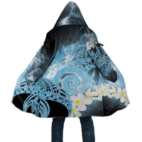 Piko Hawaiian Cloak Blue Galaxy Spiral Plumeria Tribal Patterns