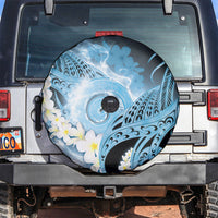 Piko Hawaiian Spare Tire Cover Blue Galaxy Spiral Plumeria Tribal Patterns