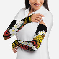 Piko Hawaiian Arm Sleeves Gradient Spiral Plumeria Tribal Patterns