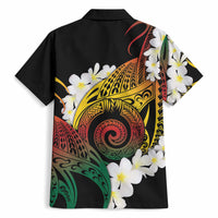 Piko Hawaiian Hawaiian Shirt Gradient Spiral Plumeria Tribal Patterns