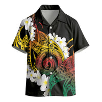 Piko Hawaiian Kid Hawaiian Shirt Gradient Spiral Plumeria Tribal Patterns