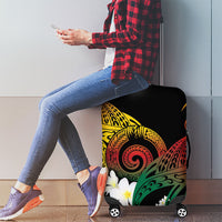 Piko Hawaiian Luggage Cover Gradient Spiral Plumeria Tribal Patterns