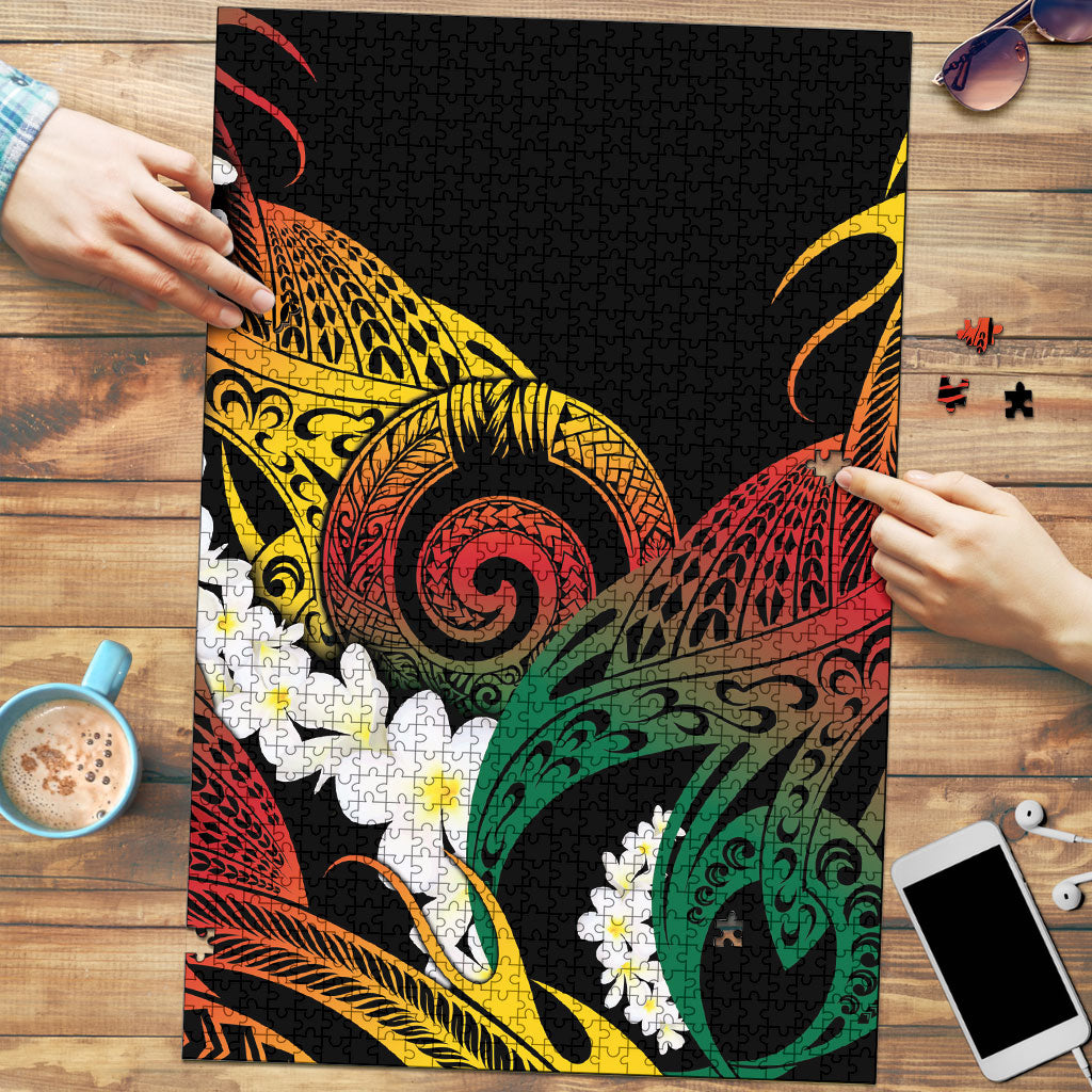 Piko Hawaiian Puzzle Gradient Spiral Plumeria Tribal Patterns DT05 Multicolor - Polynesian Pride