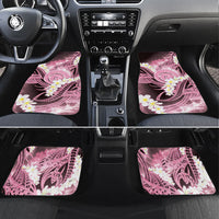 Piko Hawaiian Car Mats Pink Galaxy Spiral Plumeria Tribal Patterns