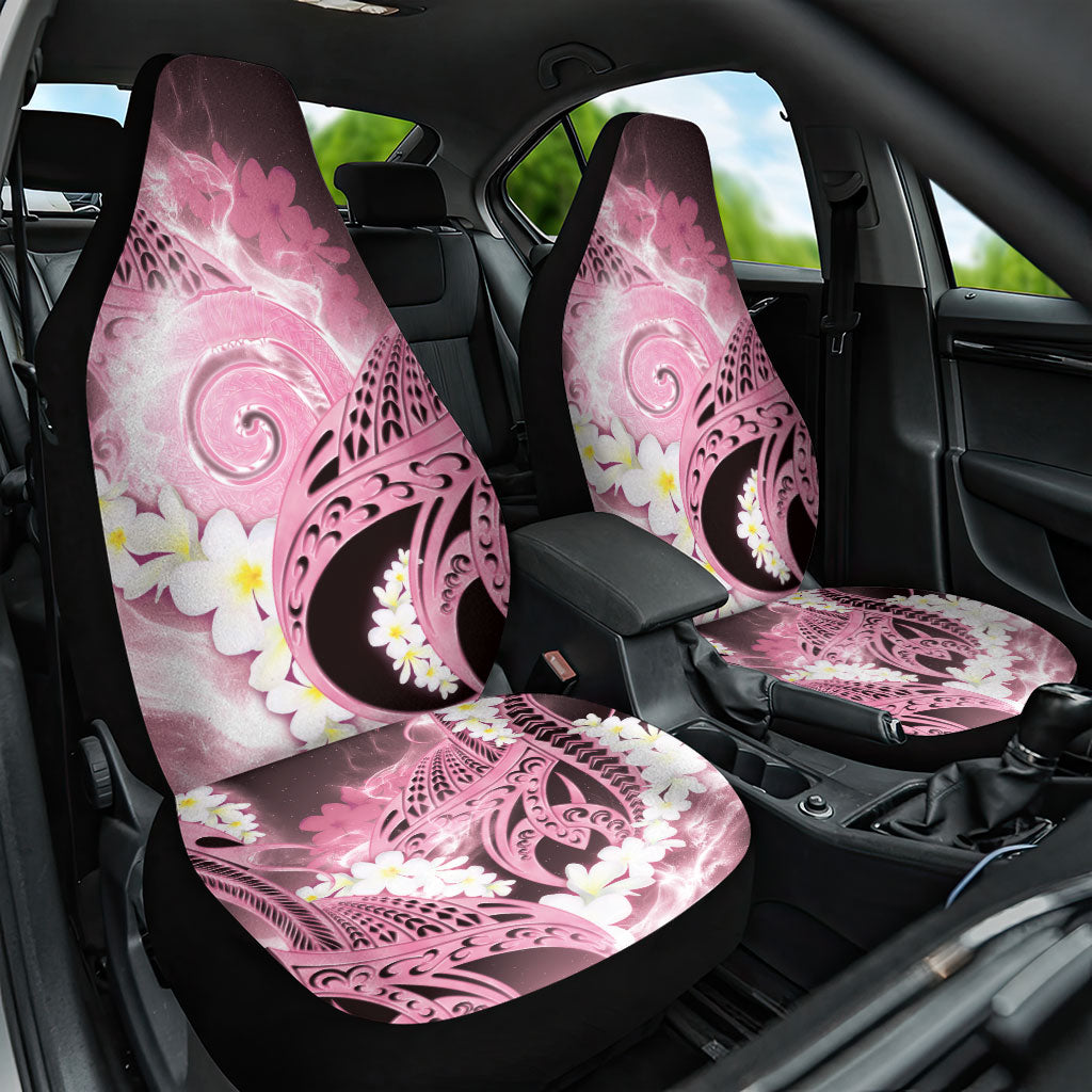 Piko Hawaiian Car Seat Cover Pink Galaxy Spiral Plumeria Tribal Patterns