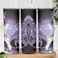 Piko Hawaiian Skinny Tumbler Purple Galaxy Spiral Plumeria Tribal Patterns