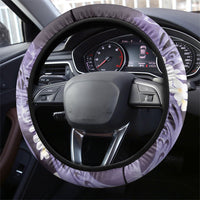 Piko Hawaiian Steering Wheel Cover Purple Galaxy Spiral Plumeria Tribal Patterns