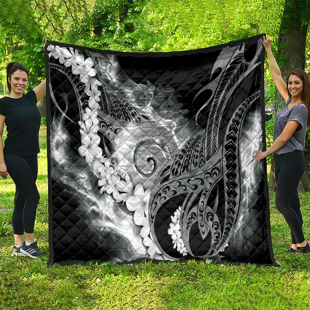 Piko Hawaiian Quilt Monochrome Galaxy Spiral Plumeria Tribal Patterns