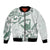 Aloha Hawaii Shaka Bomber Jacket Hang Loose Mint Version - Polynesian Pride