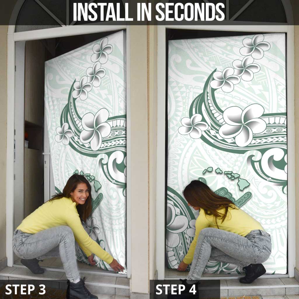 Aloha Hawaii Shaka Door Cover Hang Loose Mint Version - Polynesian Pride