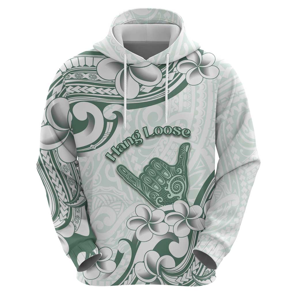 Aloha Hawaii Shaka Hoodie Hang Loose Mint Version - Polynesian Pride