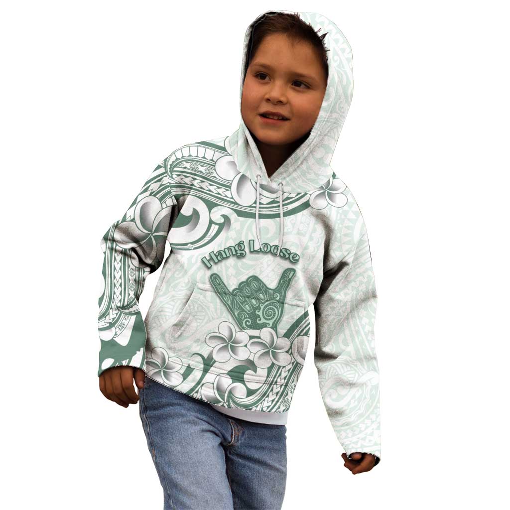 Aloha Hawaii Shaka Kid Hoodie Hang Loose Mint Version - Polynesian Pride
