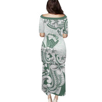 Aloha Hawaii Shaka Puletasi Hang Loose Mint Version - Polynesian Pride