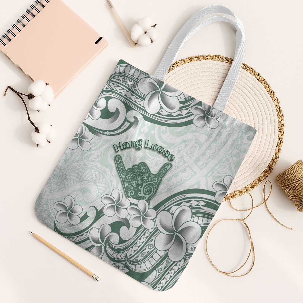 Aloha Hawaii Shaka Tote Bag Hang Loose Mint Version - Polynesian Pride