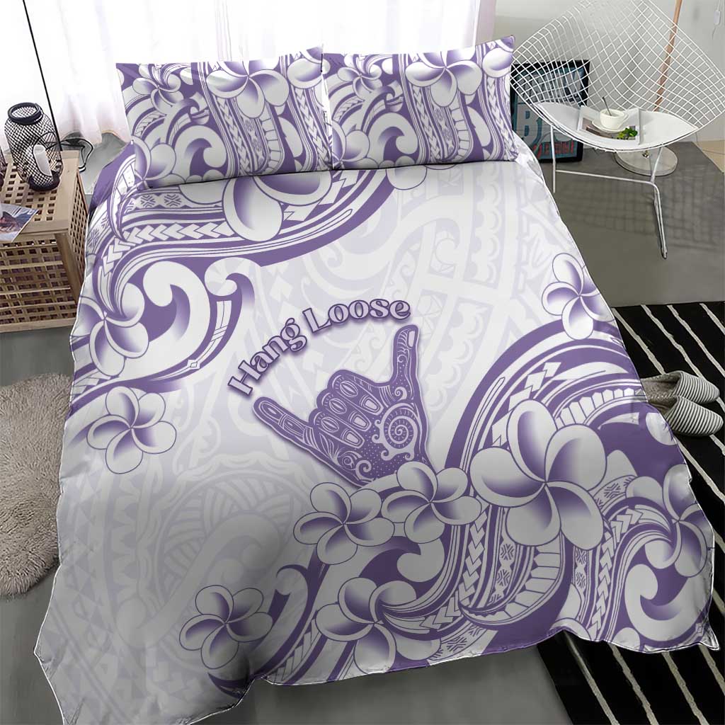 Aloha Hawaii Shaka Bedding Set Hang Loose Purple Version - Polynesian Pride