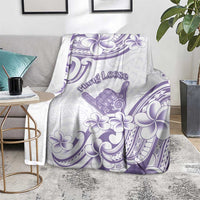 Aloha Hawaii Shaka Blanket Hang Loose Purple Version - Polynesian Pride
