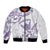 Aloha Hawaii Shaka Bomber Jacket Hang Loose Purple Version - Polynesian Pride