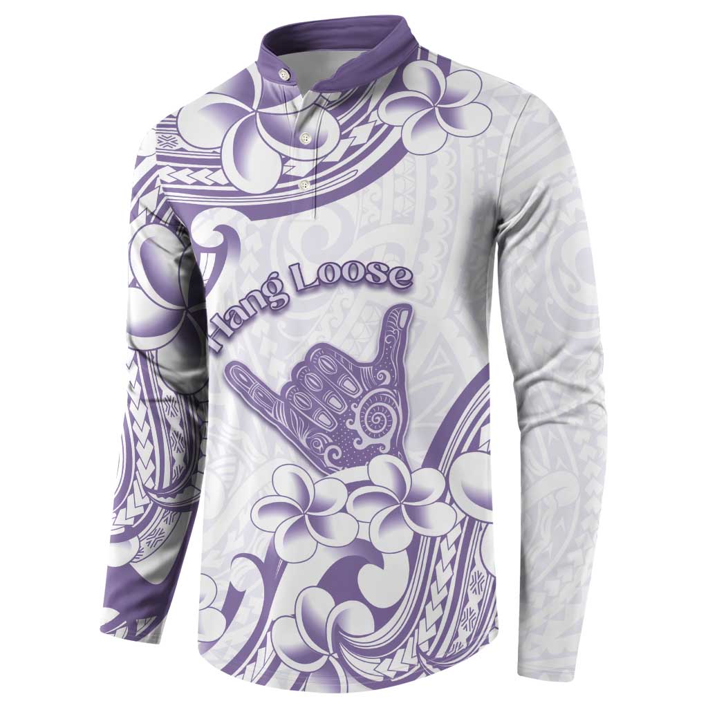 Aloha Hawaii Shaka Button Sweatshirt Hang Loose Purple Version - Polynesian Pride