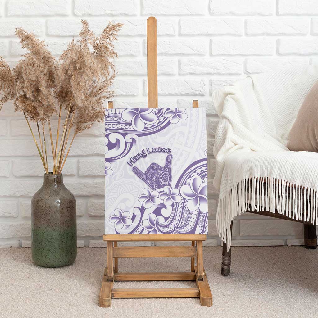 Aloha Hawaii Shaka Canvas Wall Art Hang Loose Purple Version - Polynesian Pride