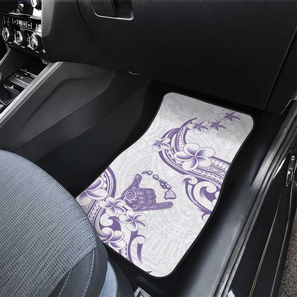Aloha Hawaii Shaka Car Mats Hang Loose Purple Version - Polynesian Pride