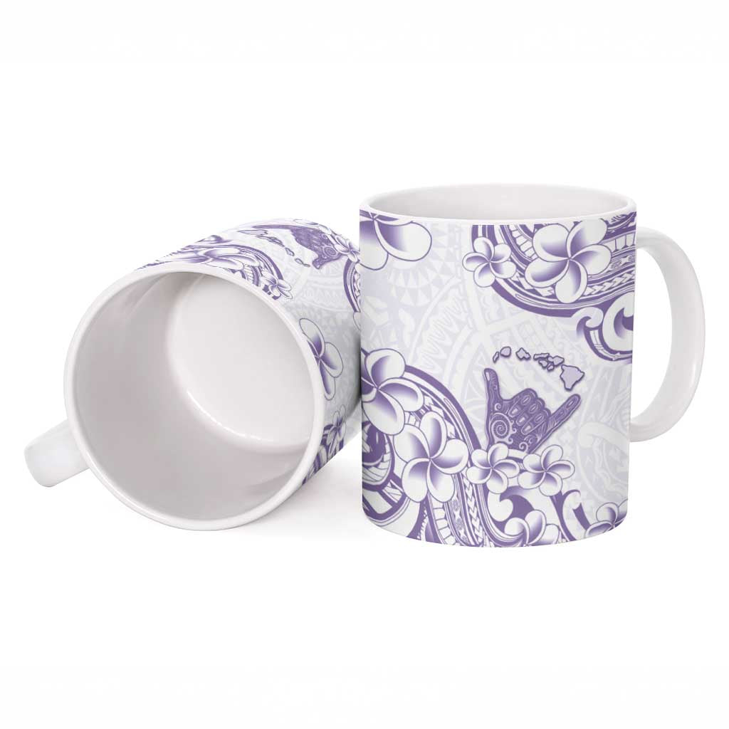 Aloha Hawaii Shaka Ceramic Mug Hang Loose Purple Version - Polynesian Pride