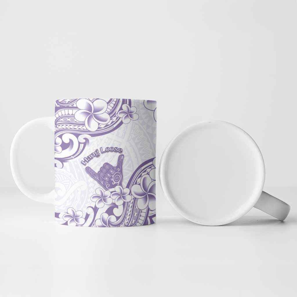 Aloha Hawaii Shaka Ceramic Mug Hang Loose Purple Version - Polynesian Pride