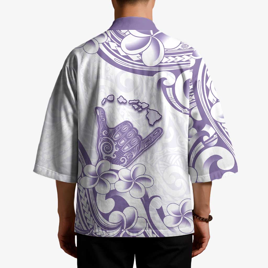 Aloha Hawaii Shaka Kimono Hang Loose Purple Version - Polynesian Pride