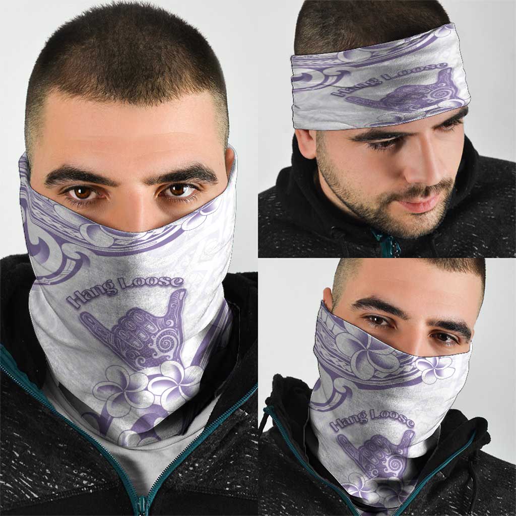 Aloha Hawaii Shaka Neck Gaiter Hang Loose Purple Version - Polynesian Pride