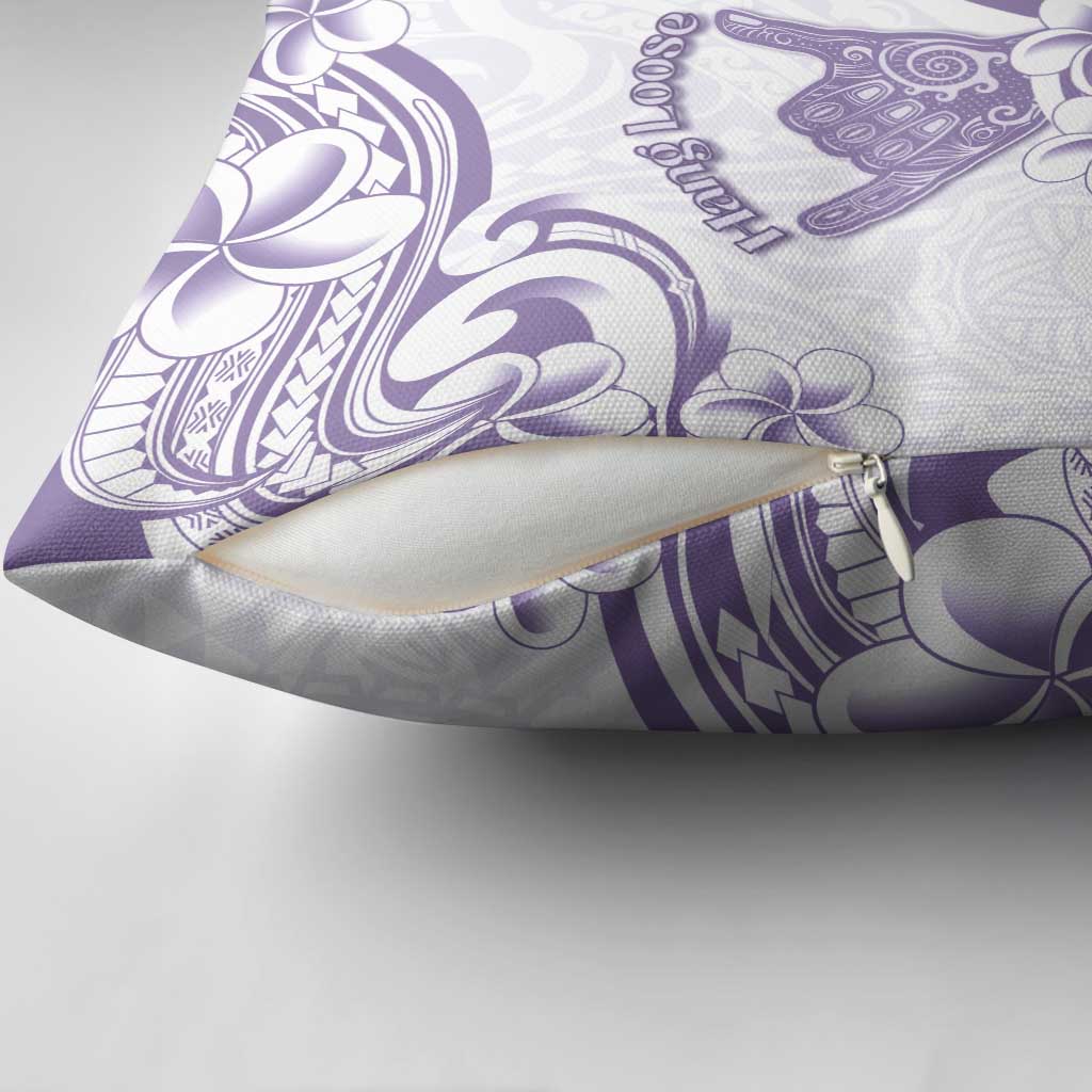 Aloha Hawaii Shaka Pillow Cover Hang Loose Purple Version - Polynesian Pride