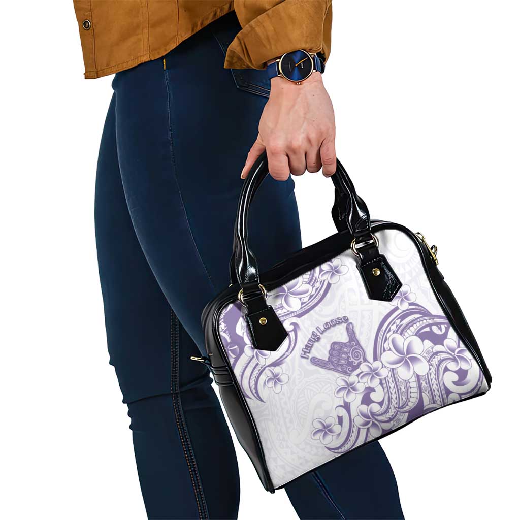 Aloha Hawaii Shaka Shoulder Handbag Hang Loose Purple Version - Polynesian Pride