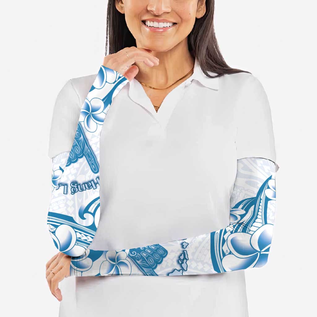 Aloha Hawaii Shaka Arm Sleeves Hang Loose Blue Version - Polynesian Pride