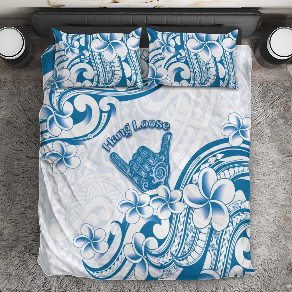 Aloha Hawaii Shaka Bedding Set Hang Loose Blue Version - Polynesian Pride